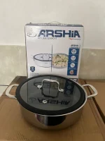 ماهیتابه دو دسته ۲۴ سانت لیزری هیبرید عرشیا مدل ۳۷۰۰ - تصویر 4