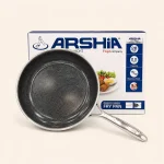 ماهیتابه تک دسته بدون درب  ۲۸ سانت کف لیزری هیبرید عرشیا مدل SS622-3698