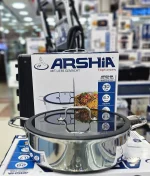 ماهیتابه دو دسته  ۳۰ سانت لیزری هیبرید عرشیا مدل  ۳۷۰۱ - تصویر 2