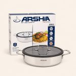 ماهیتابه دو دسته  ۳۰ سانت لیزری هیبرید عرشیا مدل  ۳۷۰۱
